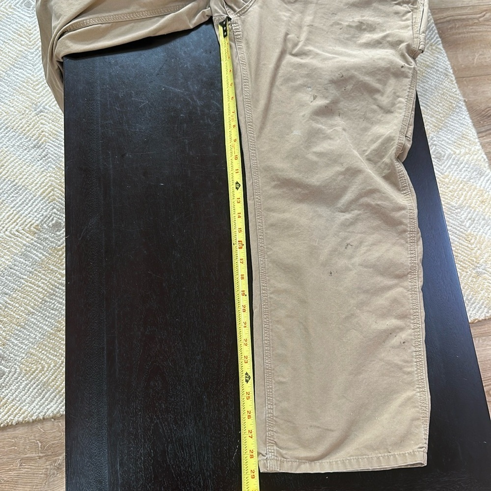 Carhartt distressed stained canvas carpenter work pants - Picture 7 of 11